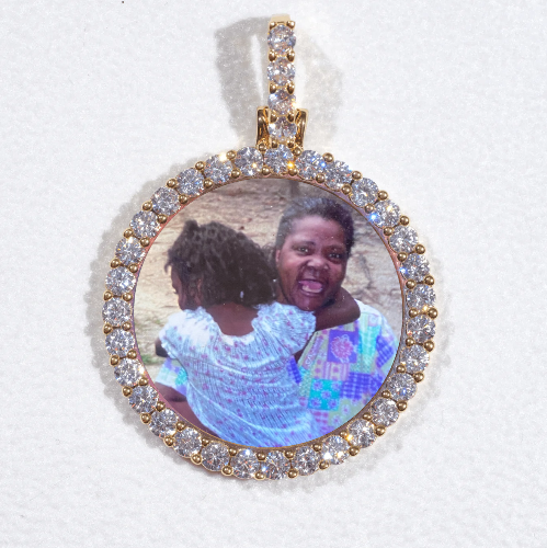 3D CIRCLE CUSTOM PICTURE PENDANT SMALL SIZE
