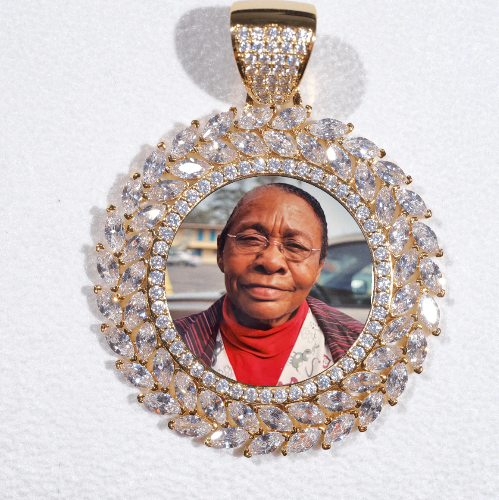 Large 3D Wheat Ear Custom Picture Pendant