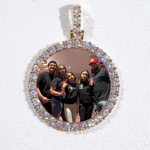 3D CIRCLE CUSTOM PICTURE PENDANT SMALL SIZE