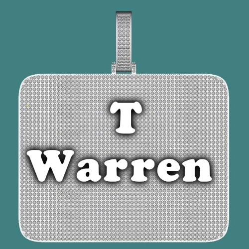 CUSTOM LETTER NECKLACE 3D BIG SQUARE