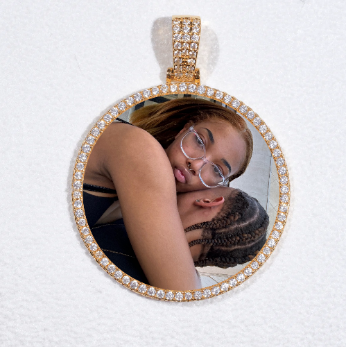 MEDIUM 3D CIRCLE CUSTOM PICTURE PENDANT
