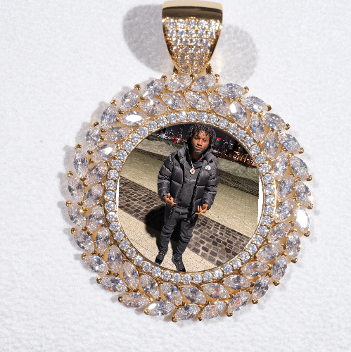 Large 3D Wheat Ear Custom Picture Pendant