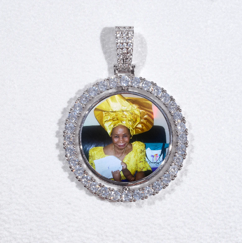 3D Spinning 2-Faced Custom Picture Pendant