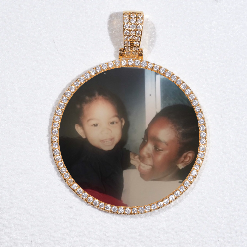 MEDIUM 3D CIRCLE CUSTOM PICTURE PENDANT