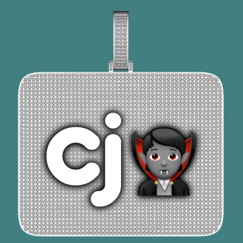 CUSTOM LETTER NECKLACE 3D BIG SQUARE