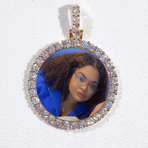 3D CIRCLE CUSTOM PICTURE PENDANT SMALL SIZE