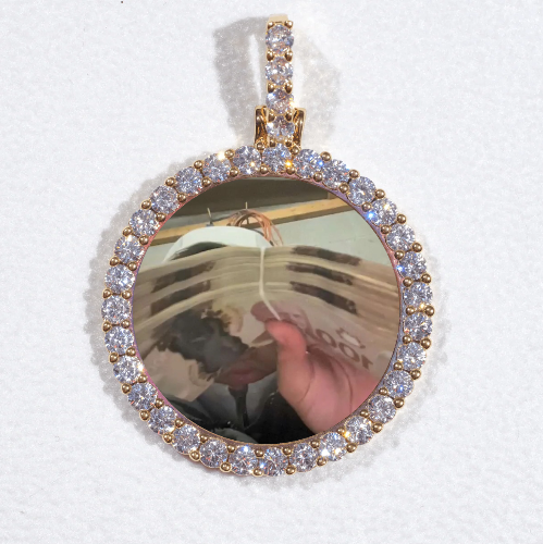 3D CIRCLE CUSTOM PICTURE PENDANT SMALL SIZE