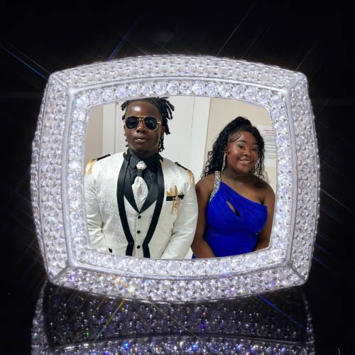 3D CUSTOM PICTURE ICED RING