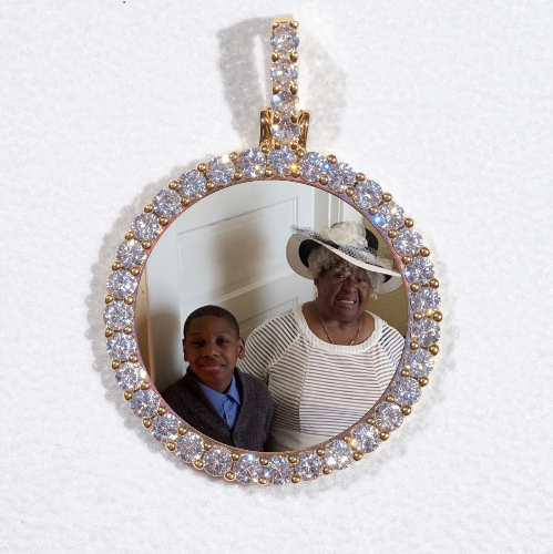 3D CIRCLE CUSTOM PICTURE PENDANT SMALL SIZE