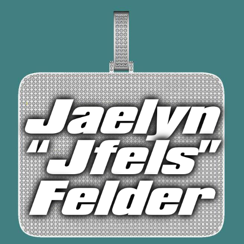 CUSTOM LETTER NECKLACE 3D BIG SQUARE