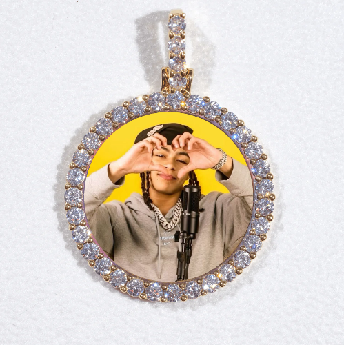 3D CIRCLE CUSTOM PICTURE PENDANT SMALL SIZE