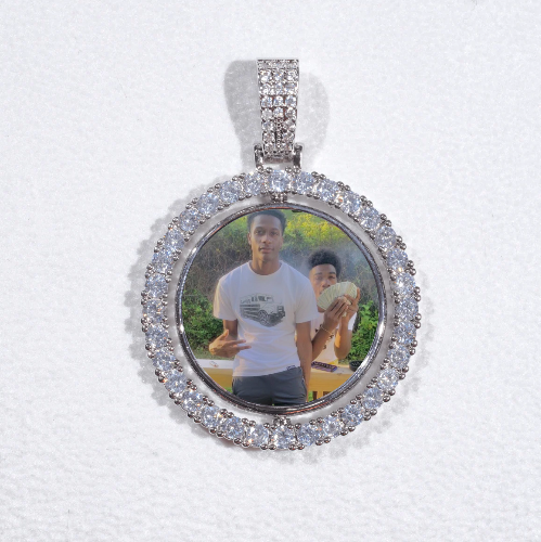 3D Spinning 2-Faced Custom Picture Pendant
