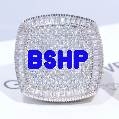 CUSTOM LETTER 3D ICED RING