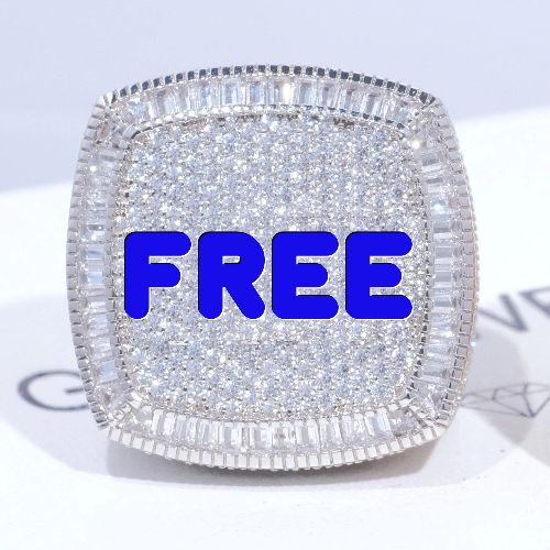 CUSTOM LETTER 3D ICED RING