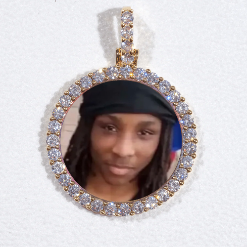 3D CIRCLE CUSTOM PICTURE PENDANT SMALL SIZE