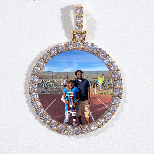 3D CIRCLE CUSTOM PICTURE PENDANT SMALL SIZE