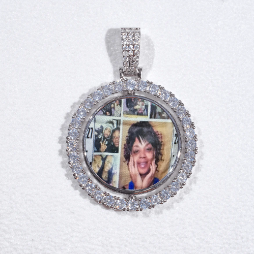 3D Spinning 2-Faced Custom Picture Pendant