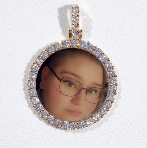 3D CIRCLE CUSTOM PICTURE PENDANT SMALL SIZE
