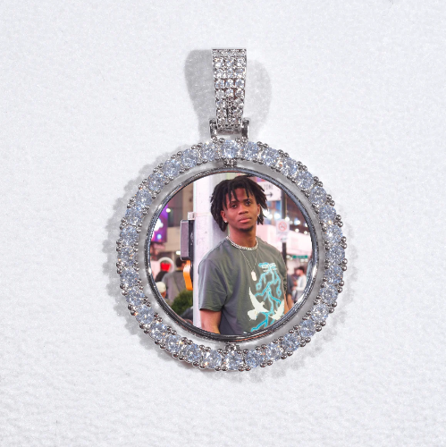 3D Spinning 2-Faced Custom Picture Pendant