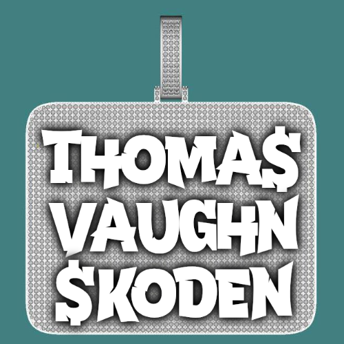 CUSTOM LETTER NECKLACE 3D BIG SQUARE