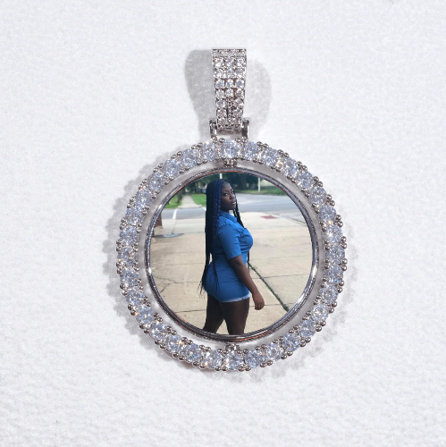 3D Spinning 2-Faced Custom Picture Pendant