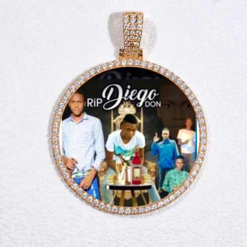 MEDIUM 3D CIRCLE CUSTOM PICTURE PENDANT