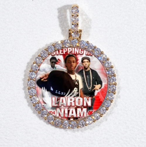 3D CIRCLE CUSTOM PICTURE PENDANT SMALL SIZE
