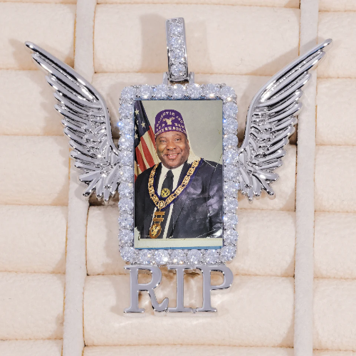 RIP WING 3D CUSTOM PICTURE PENDANT