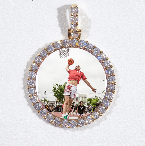 3D CIRCLE CUSTOM PICTURE PENDANT SMALL SIZE