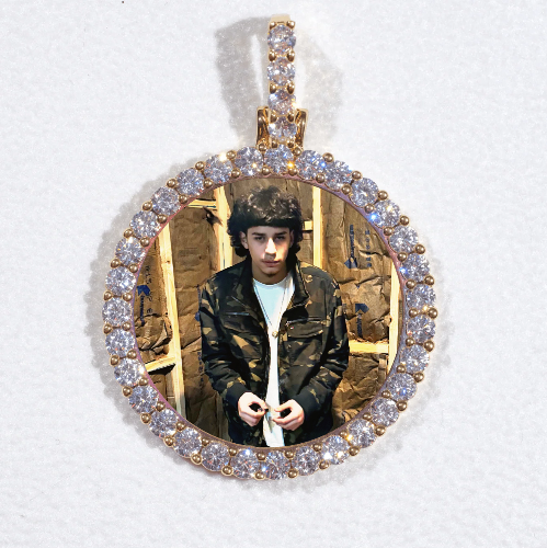 3D CIRCLE CUSTOM PICTURE PENDANT SMALL SIZE