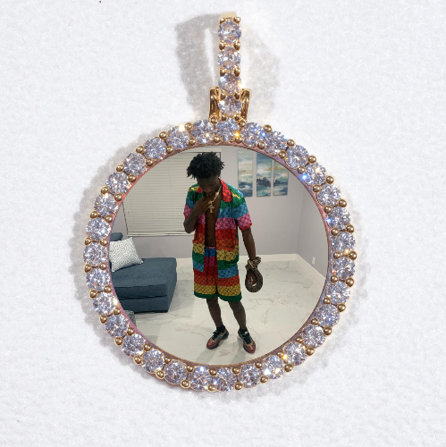 3D CIRCLE CUSTOM PICTURE PENDANT SMALL SIZE