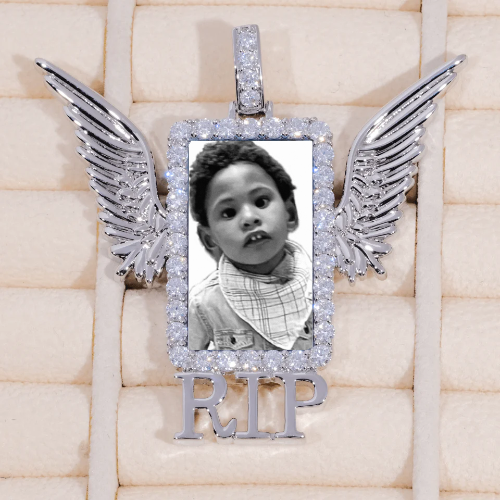 RIP WING 3D CUSTOM PICTURE PENDANT