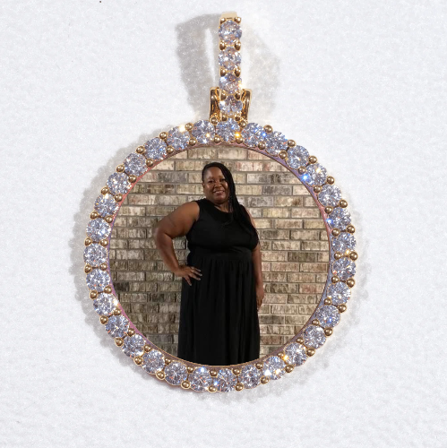 3D CIRCLE CUSTOM PICTURE PENDANT SMALL SIZE