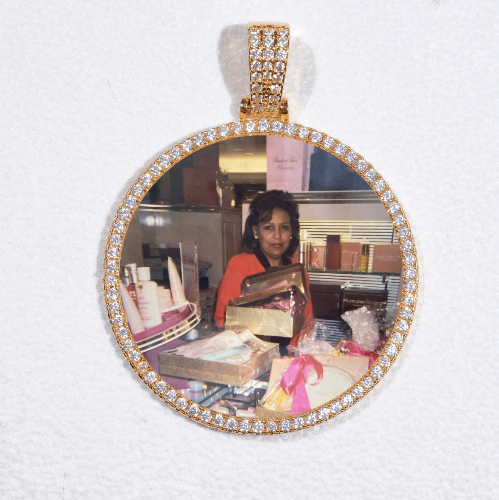 MEDIUM 3D CIRCLE CUSTOM PICTURE PENDANT