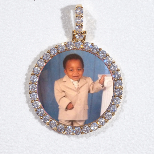 3D CIRCLE CUSTOM PICTURE PENDANT SMALL SIZE
