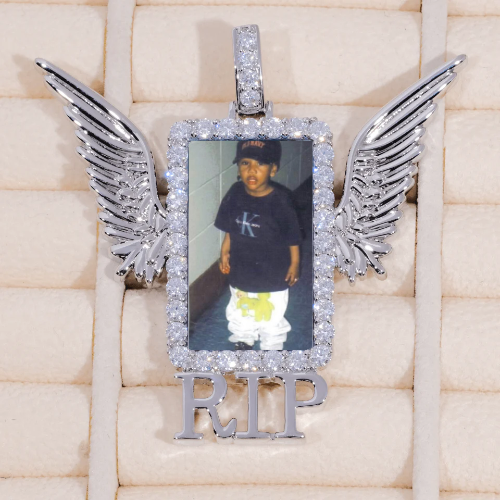 RIP WING 3D CUSTOM PICTURE PENDANT