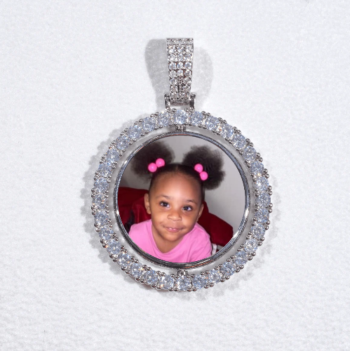 3D Spinning 2-Faced Custom Picture Pendant
