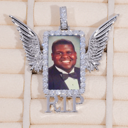 RIP WING 3D CUSTOM PICTURE PENDANT