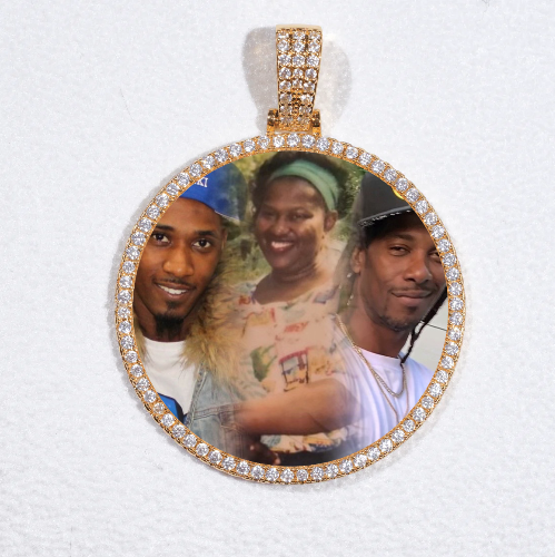 MEDIUM 3D CIRCLE CUSTOM PICTURE PENDANT