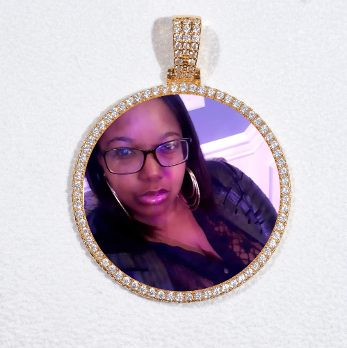 MEDIUM 3D CIRCLE CUSTOM PICTURE PENDANT
