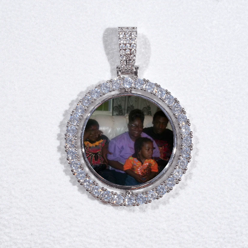 3D Spinning 2-Faced Custom Picture Pendant