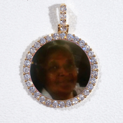 3D CIRCLE CUSTOM PICTURE PENDANT SMALL SIZE