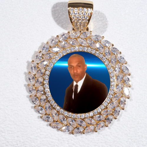 Large 3D Wheat Ear Custom Picture Pendant