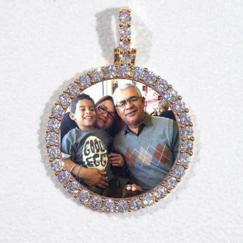 3D CIRCLE CUSTOM PICTURE PENDANT SMALL SIZE
