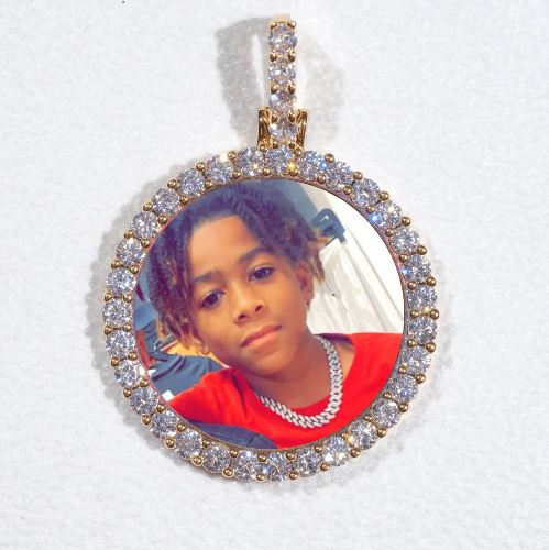 3D CIRCLE CUSTOM PICTURE PENDANT SMALL SIZE