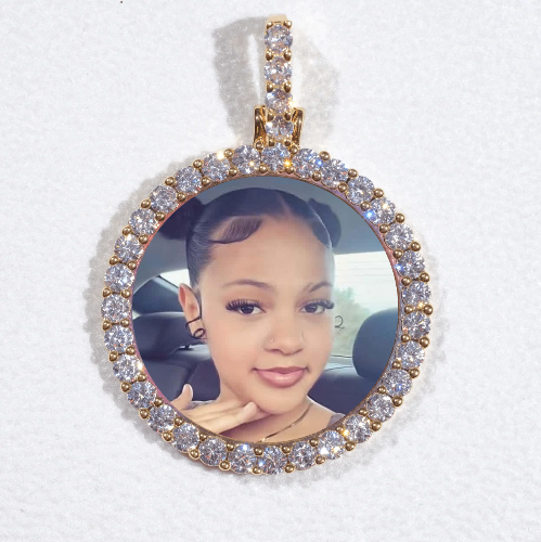 3D CIRCLE CUSTOM PICTURE PENDANT SMALL SIZE