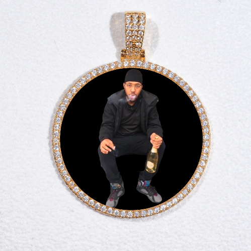MEDIUM 3D CIRCLE CUSTOM PICTURE PENDANT
