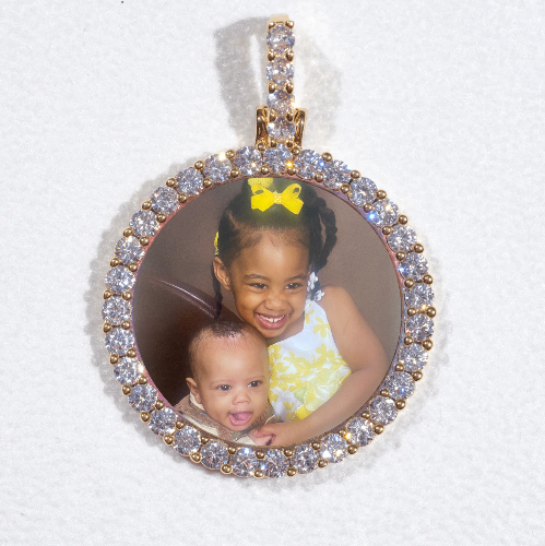 3D CIRCLE CUSTOM PICTURE PENDANT SMALL SIZE