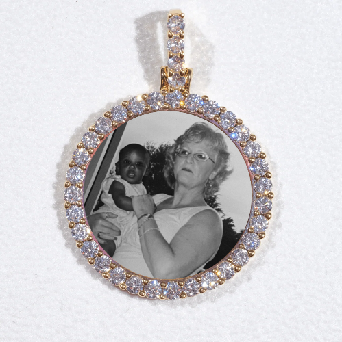 3D CIRCLE CUSTOM PICTURE PENDANT SMALL SIZE