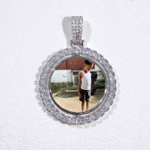 3D Spinning 2-Faced Custom Picture Pendant